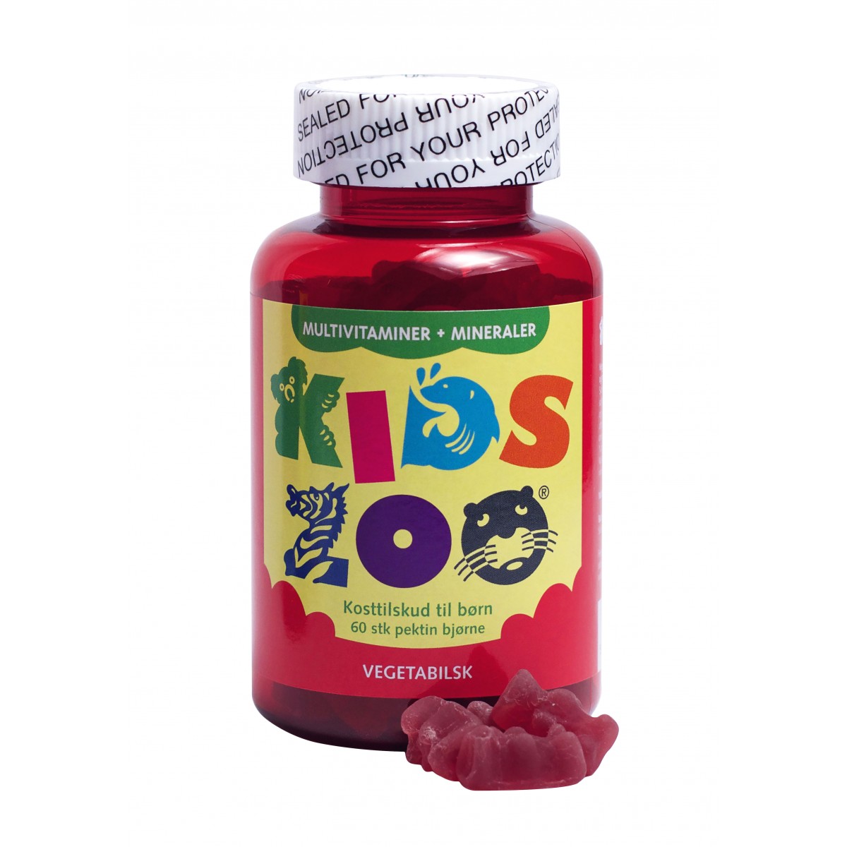 Produktbillede af Kids Zoo Multivitamin + Mineraler 60 stk. Vegansk på tilbud i brug
