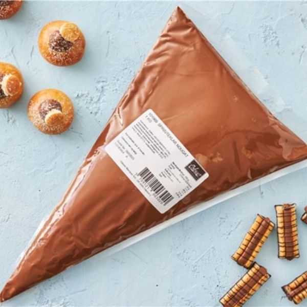 Produktbillede af Sprøjteklar Nougat i Sprøjtepose Odense Marcipan 1kg på tilbud – premium kvalitet og detaljer