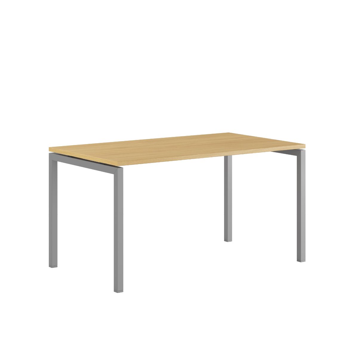 Produktbillede af Luna U Bord 140x80cm Eg-grå på tilbud