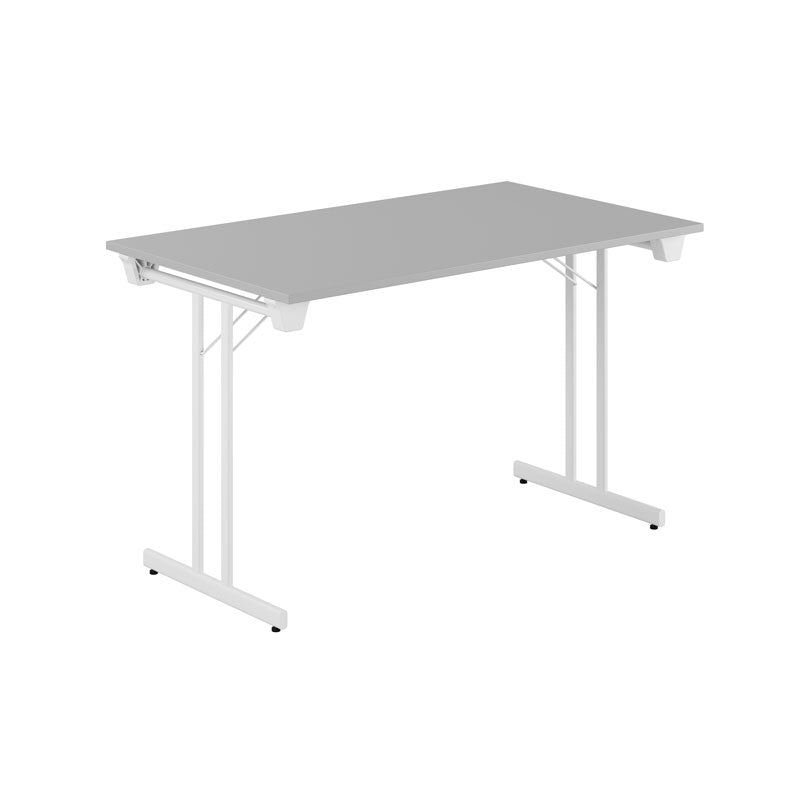 Produktbillede af Dinner Style 120x70cm Sammenklappeligt bord Grå-hvid på tilbud