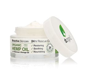 Produktbillede af Dr. Organic 24 hr Rescue creme Hemp oil 50ml. på tilbud