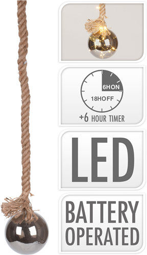 Reb M. Glaskugle Ø12 Cm Silver ❤ Kæmpe udvalg i HAAHR & CO ❤ Billig fragt og hurtig levering 2 - 5 hverdage - Varenummer: BAR-21849 / Ean: '8719987652998 på lager - Udsalg på Barudstyr Bardisken Glasophæng Spar op til 61% - Over 350 kendte brands på udsalg