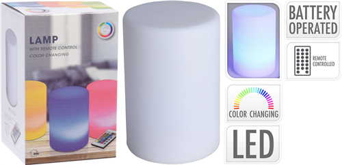 Produktbillede af Bord Lampe Med Farve Skiftende Led Inkl. Fjernbetjening på tilbud i premium kvalitet