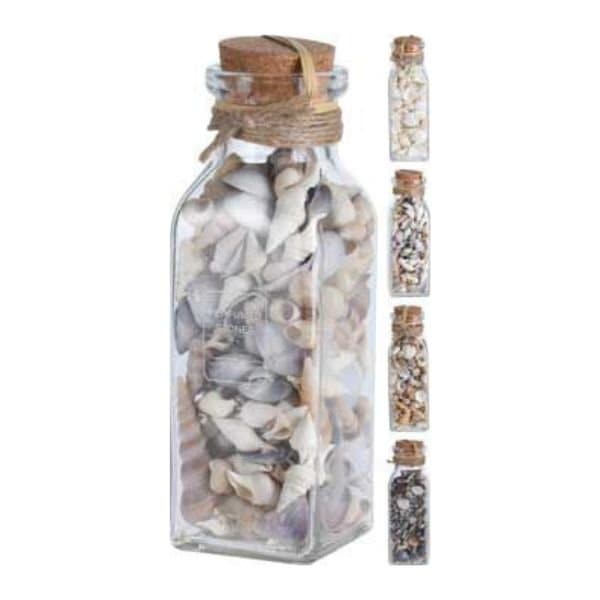 Glasflaske M. Skaller, Korkprop 19 Cm. Assorteret ✔ Kæmpe udvalg i HAAHR & CO ✔ Billig fragt og hurtig levering 2 - 5 hverdage - Varenummer: BAR-685089 / Ean: på lager - Udsalg på Home - Barindretning - Møbler & indretning Spar op til 62% - Over 324 kendte brands på udsalg