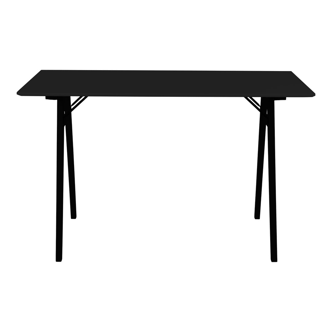 HOUSE NORDIC Vojens skrivebord rektangulær sort MDF og gummitræ 120x60