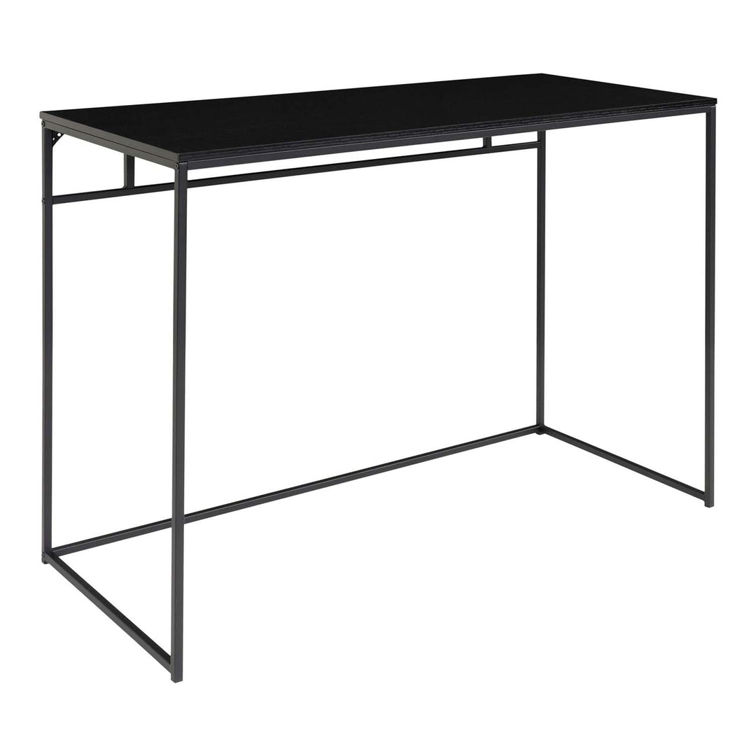 HOUSE NORDIC Vita skrivebord sort melamin og sort stål 100x45