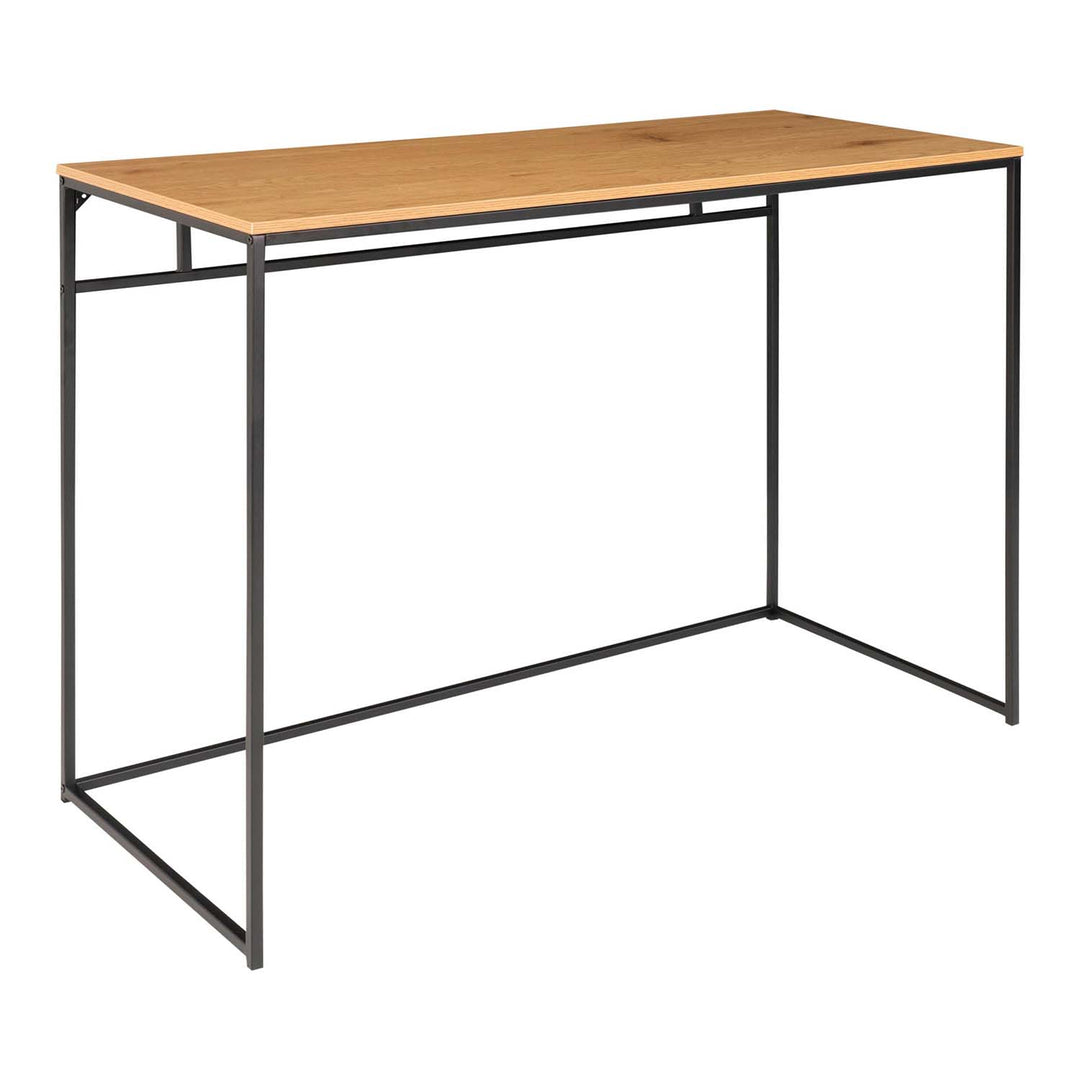 HOUSE NORDIC Vita skrivebord natur melamin og sort stål 100x45