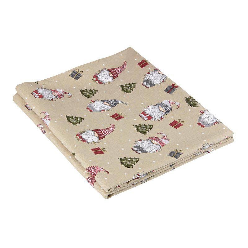Produktbillede af Fondaco Nils Dug rød juledug 145x250 cm i premium kvalitet