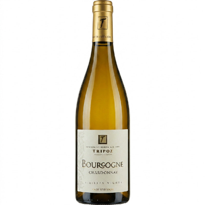 Flaske Chardonnay Bourgogne 2024 fra Domaine Tripoz, 0,75 liter hvidvin