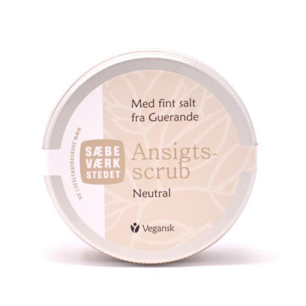 Stort online udvalg i Sæbeværkstædet ansigtsscrub, neutral 100ml ❤ ❤ Hurtig levering: 1 - 2 Hverdage og gratis fragt v/køb over 295 kr. GLS til pakkeshop ❤ Varenummer: HG-999999 og barcode / Ean: på lager - Kæmpe udvalg i Personlig pleje - Over 434 design mærker på udsalg