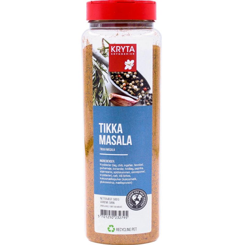 Produktbillede af Tikka Masala Krydderi 500 g på tilbud i premium kvalitet