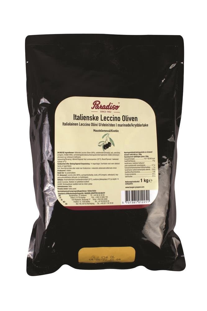 Oliven Leccino Sort 1 Kg ❤ Kæmpe udvalg i PARADISO ❤ Billig fragt og hurtig levering 2 - 5 hverdage - Varenummer: BAR-683942 / Ean: '05707381012251 på lager - Udsalg på Delikatesser Tapas Oliven Spar op til 55% - Over 412 kendte brands på udsalg