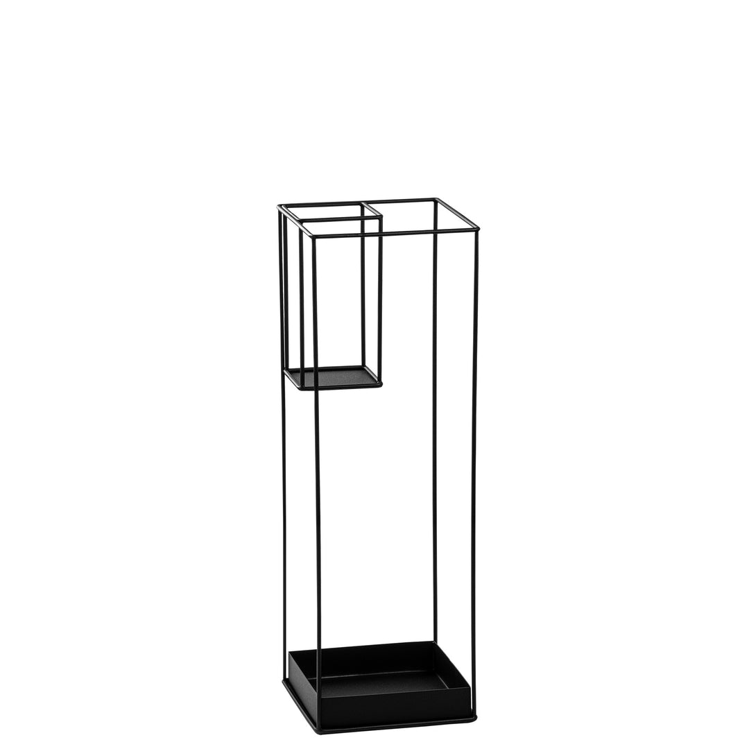 NORDVÄRK ?emsiye-A 008 paraplystativ kvadratisk sort metal