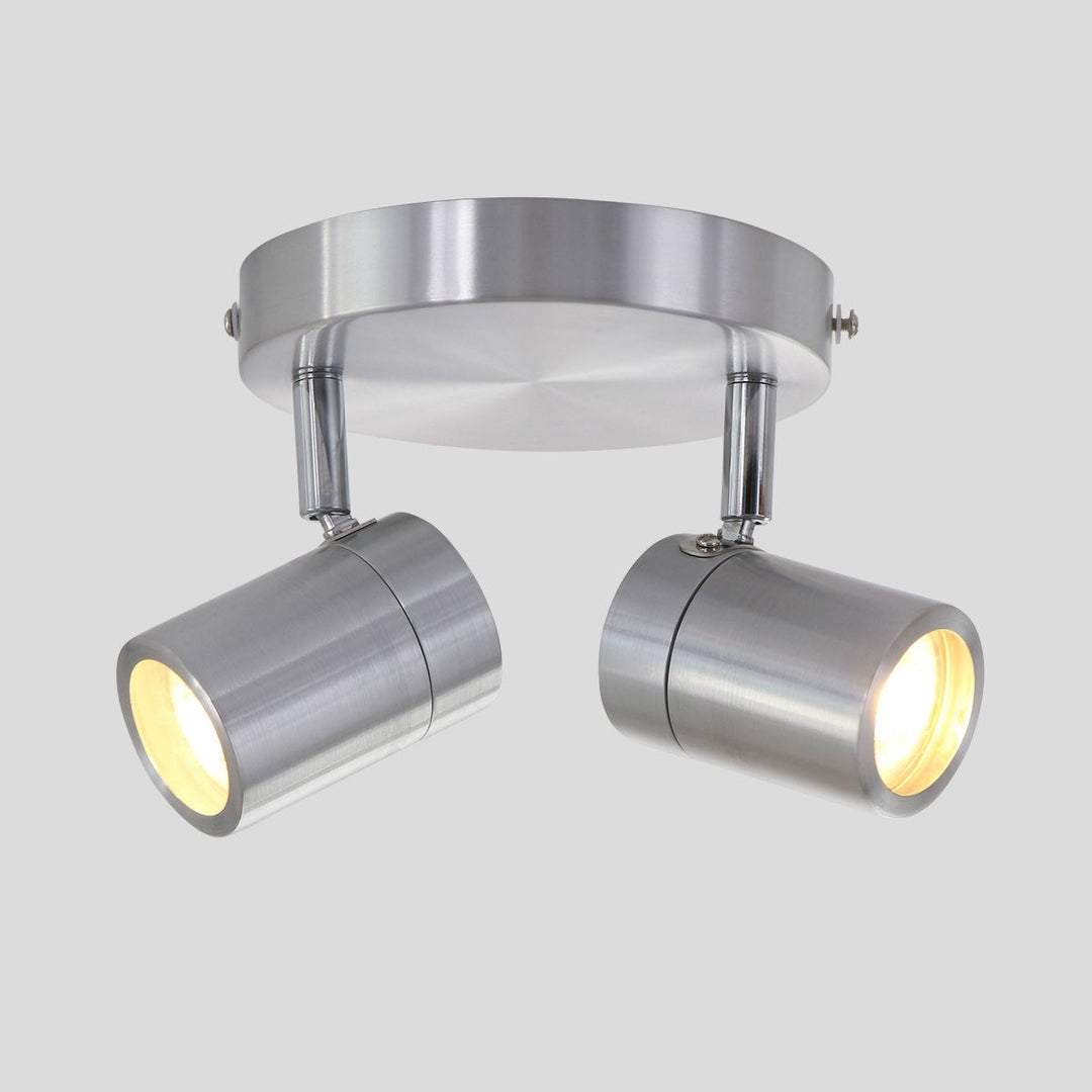Produktbillede af Spot-Up loftlampe med 2 skærme i metal med to forskellige finish Metal stål på tilbud i høj kvalitet