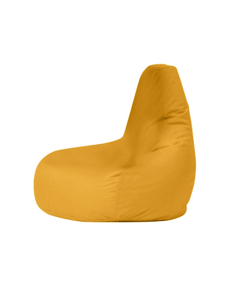 NORDVÄRK Drop L udendørs sækkestol gul polyester