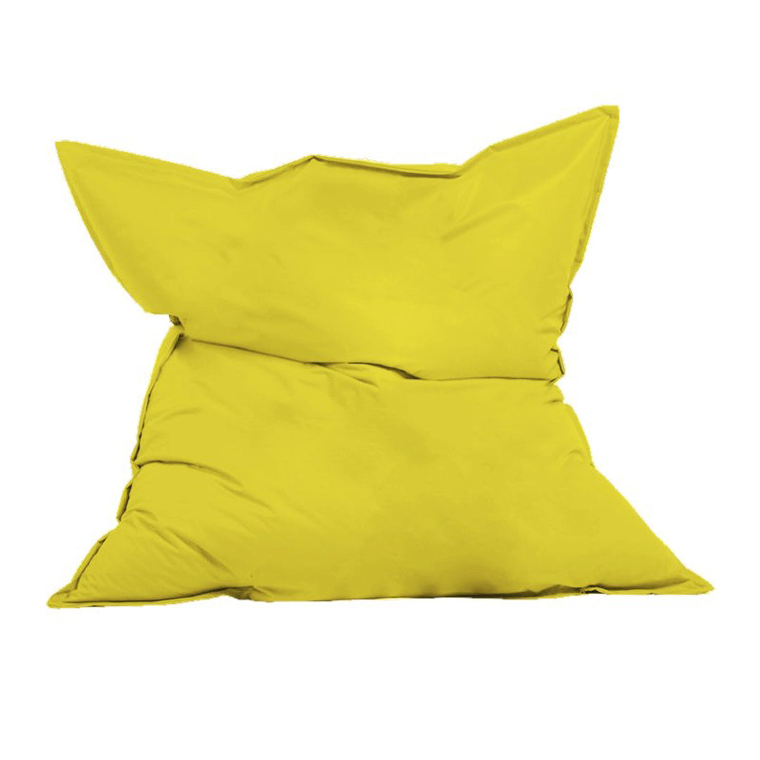 NORDVÄRK Kæmpe udendørs sækkestol rektangulær gul polyester 140x180
