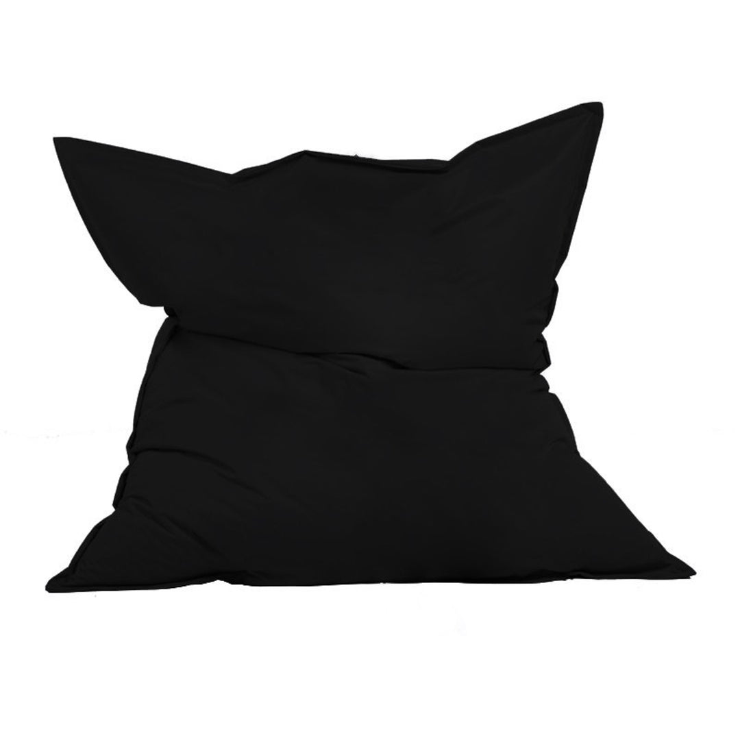 NORDVÄRK Giant udendørs pude sækkestol sort polyester 140x180