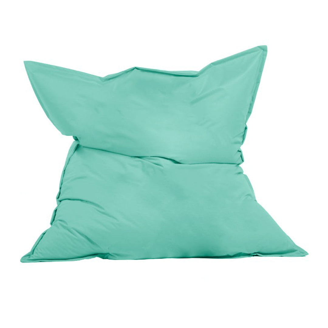 NORDVÄRK Kæmpe udendørs sækkestol rektangulær turkis polyester 140x180
