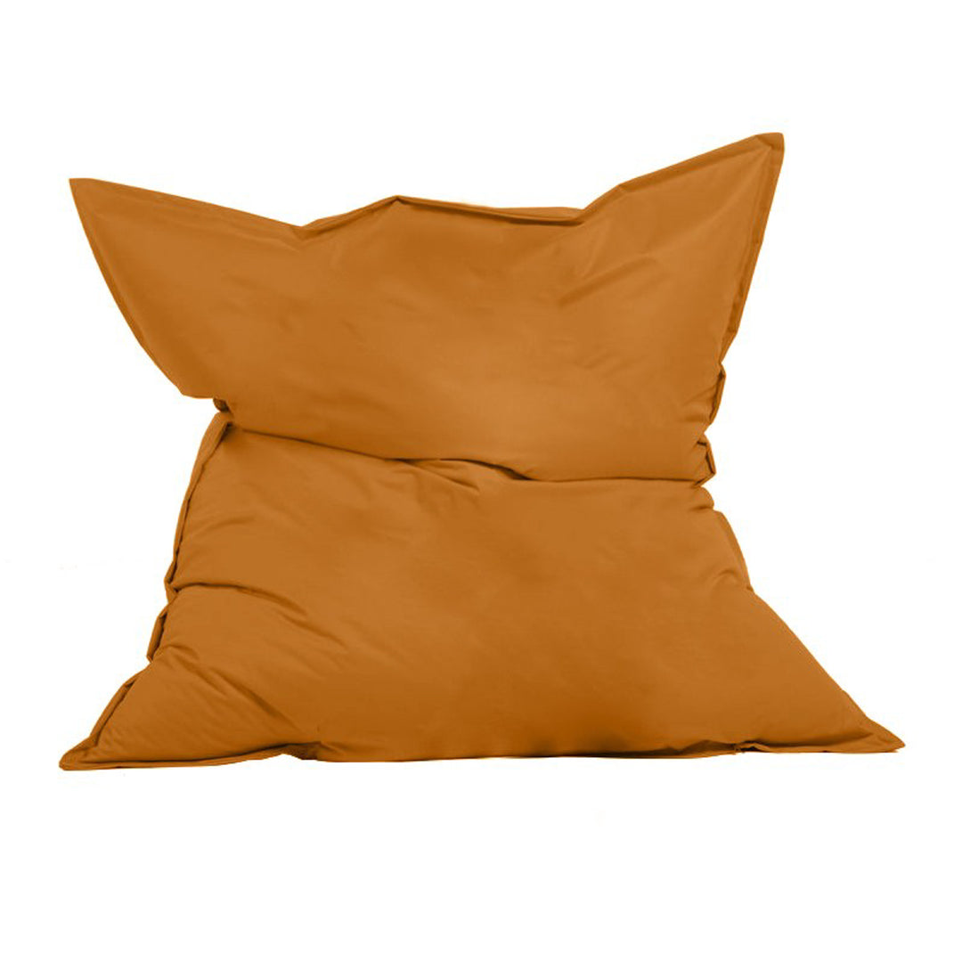 NORDVÄRK Kæmpe udendørs sækkestol rektangulær orange polyester 140x180