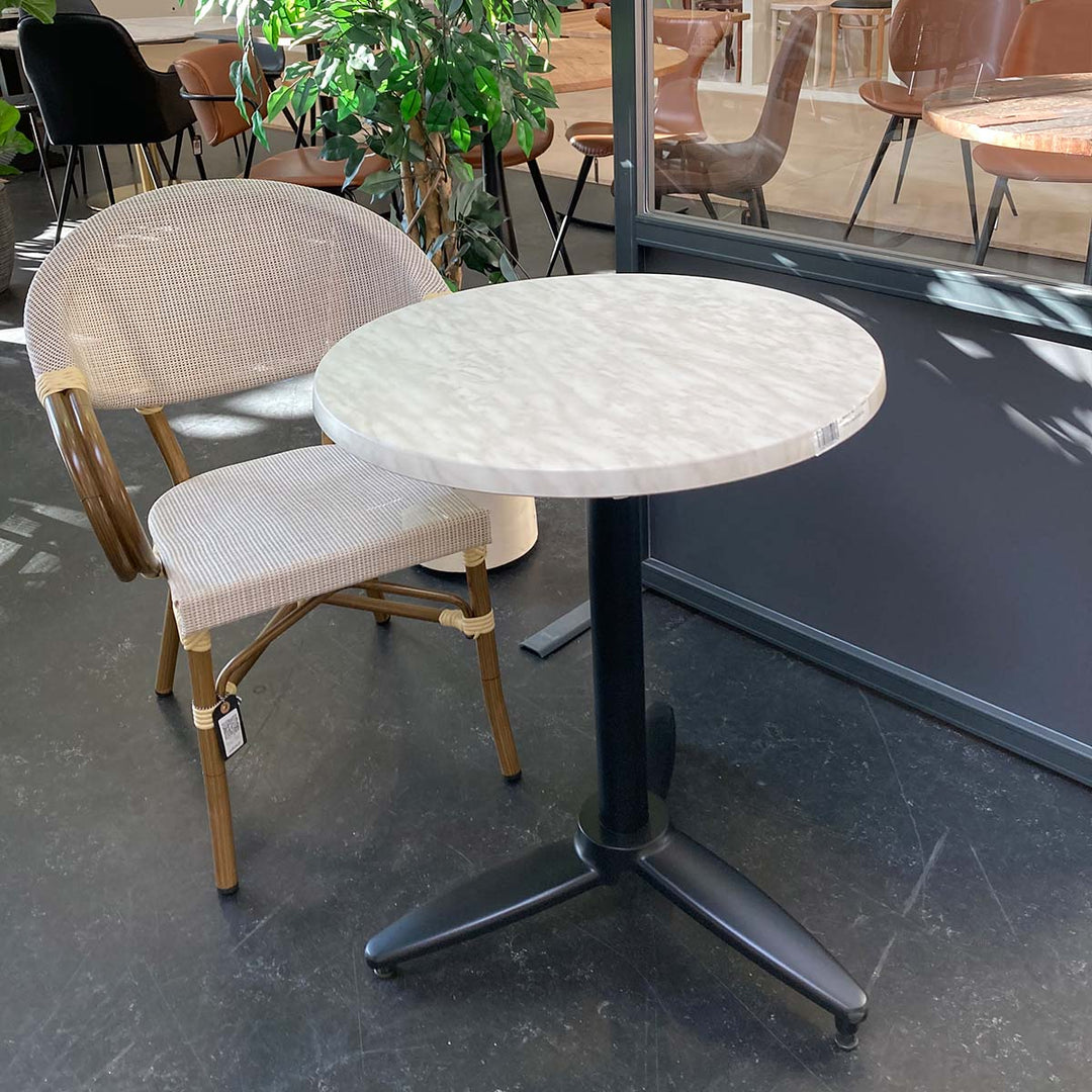 Produktbillede af WERZALIT Marmorlook bordplade rund ø60 cm på tilbud