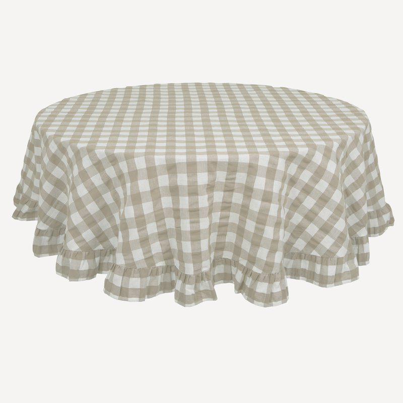 Produktbillede af Fondaco Lisa Dug Ø150 cm hørfarvet i premium kvalitet