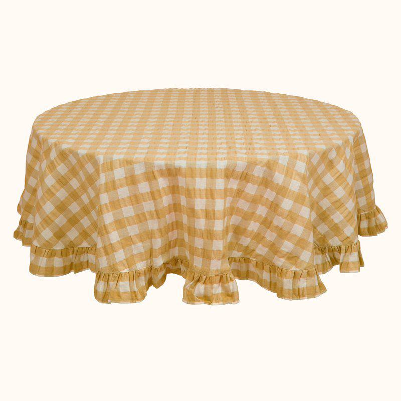 Produktbillede af Fondaco Lisa Dug Ø150 cm gul i premium kvalitet