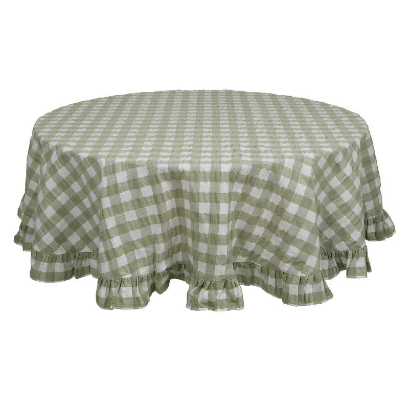 Produktbillede af Fondaco Lisa Dug Ø150 cm grøn i premium kvalitet