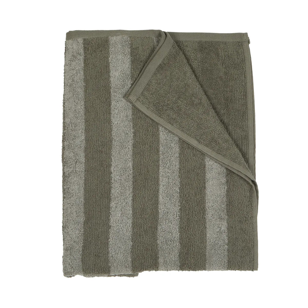 Produktbillede af Fondaco Håndklæde Stripe 70X140Cm Grøn i premium kvalitet