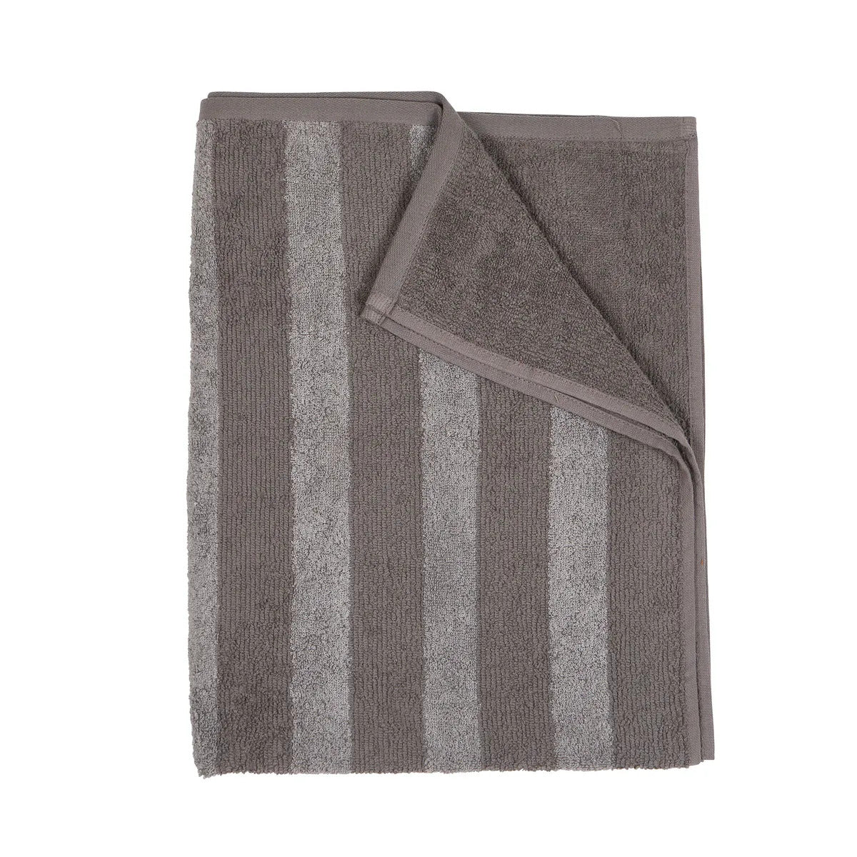 Produktbillede af Fondaco Håndklæde Stripe 70X140Cm Grå i premium kvalitet