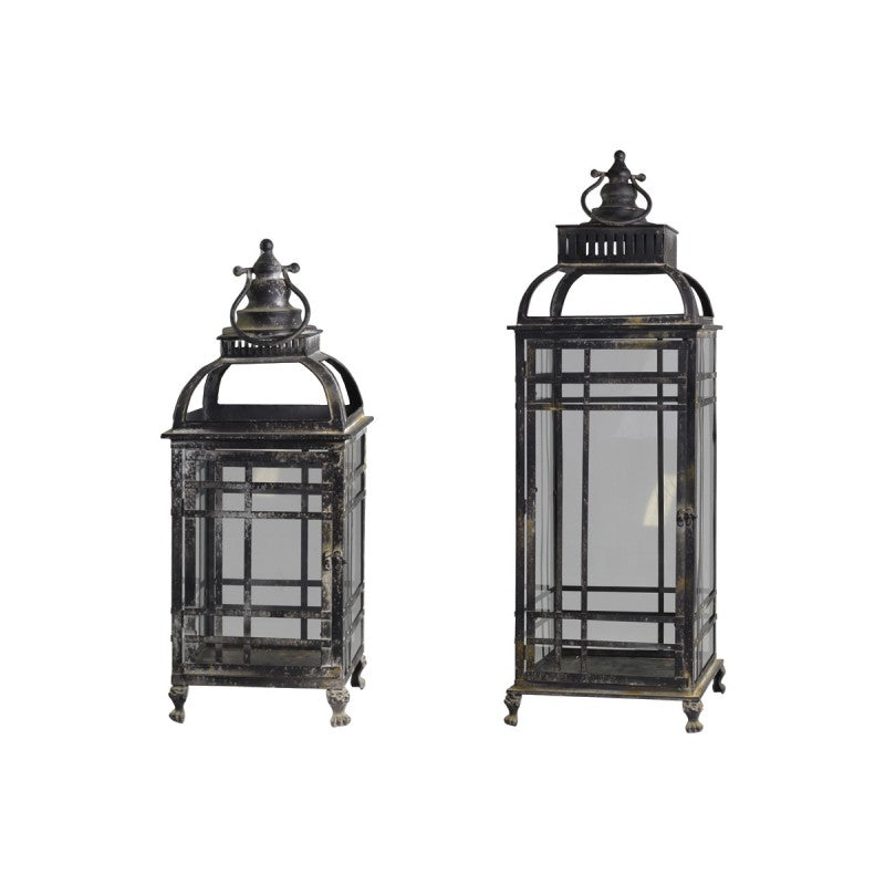 Produktbillede af Chic Antique Lanterne/sæt 2 stk antique sort 100 i premium kvalitet