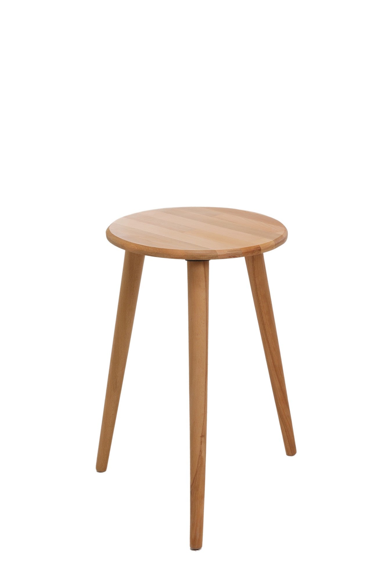 Produktbillede af NORDVÄRK 1033 sidebord rund egefarvet bøgetræ Ø40 i premium kvalitet