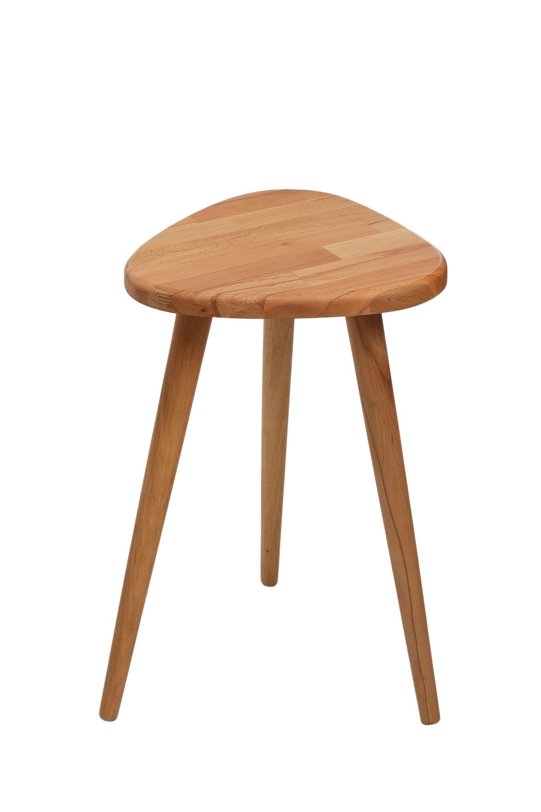 NORDVÄRK 1034 sidebord trekantet egefarvet bøgetræ 38x38