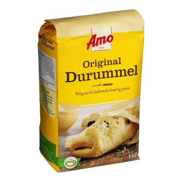 Produktbillede af Hvedemel Durum Amo 1kg på tilbud i premium kvalitet