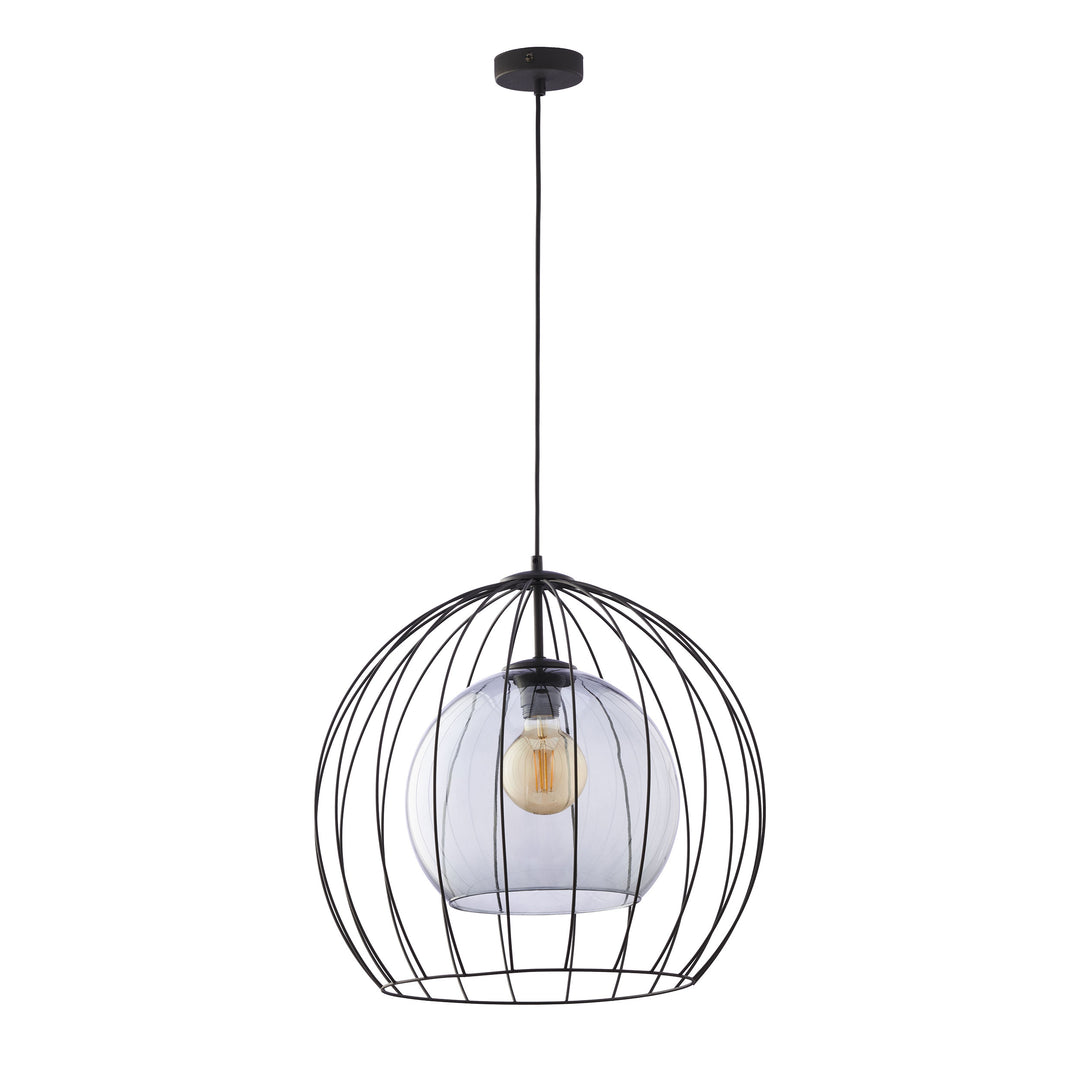 TK Universo loftlampe 500 grafit glas og sort metal