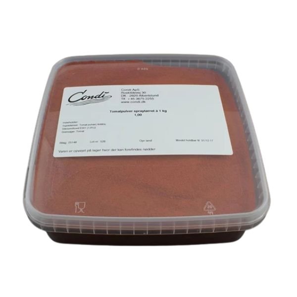 Tomatpulver Spraytørret Condi 1kg ✔ Kæmpe udvalg i Condi ✔ Billig fragt og hurtig levering 2 - 5 hverdage - Varenummer: BAR-671277 / Ean: '05712782193225 på lager - Udsalg på Delikatesser - Salte Spar op til 54% - Over 785 kendte brands på udsalg