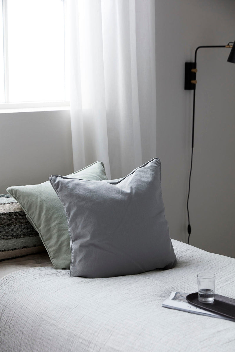 HouDoctor - Pudebetræk, Alwar, Grå, 50 x 50 cm ❤ Stort online udvalg i HouDoctor ❤ Billig fragt og hurtig levering 2 - 5 hverdage ❤ Varenummer: BGH-37227026579607 / Ean: &