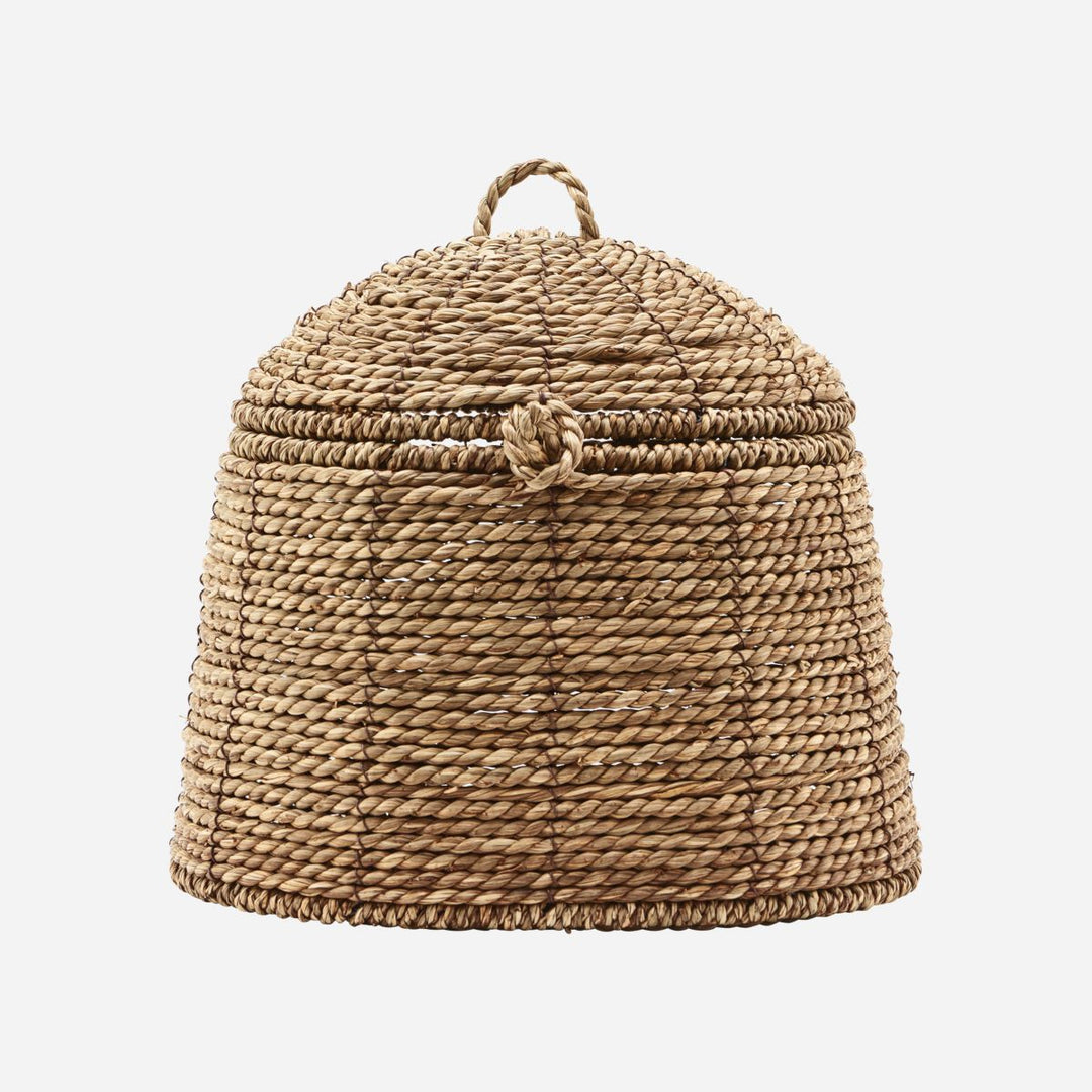 Produktbillede af House Doctor Rama Kurv med låg H 19 cm natural i premium kvalitet