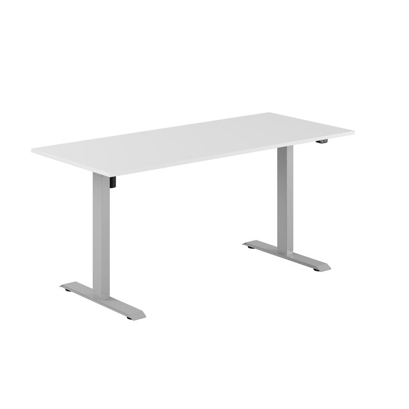 Produktbillede af EASY Hæve/Sænkebord m/1 motor 160x70cm Hvid-grå på tilbud