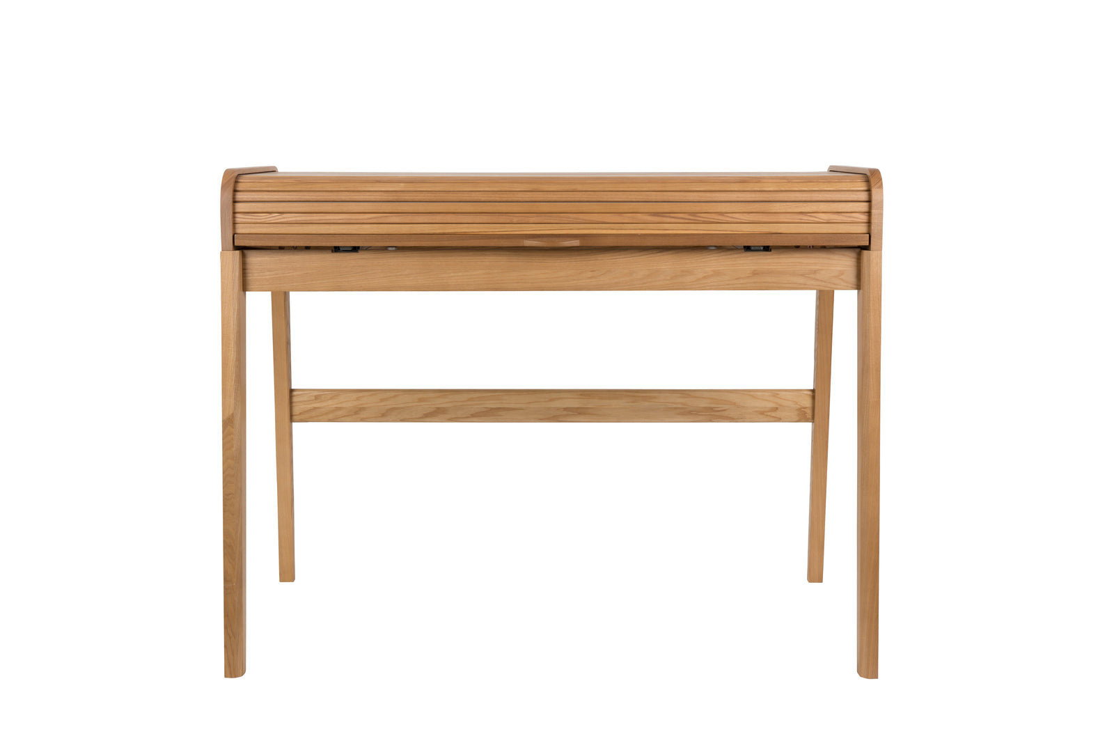 Produktbillede af ZUIVER Barbier skrivebord m. 1 låge og 2 rum natur askefinér og asketræ 110x77 i premium kvalitet