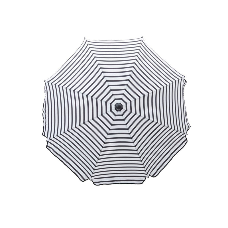 HouDoctor - Strand/Haveparasol, Oktogon, Sort/Hvid Ø180 cm ❤ Stort online udvalg i HouDoctor ❤ Billig fragt og hurtig levering 2 - 5 hverdage ❤ Varenummer: BGH-47194208174410 / Ean: &