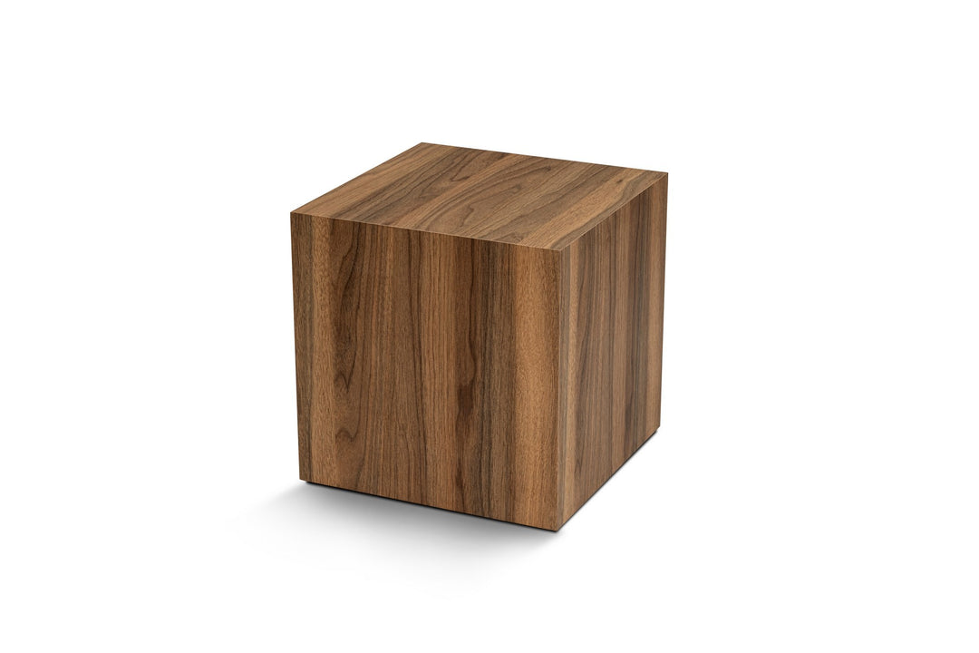 NORDVÄRK Walnut sidebord kvadratisk valnød melamin 45x45
