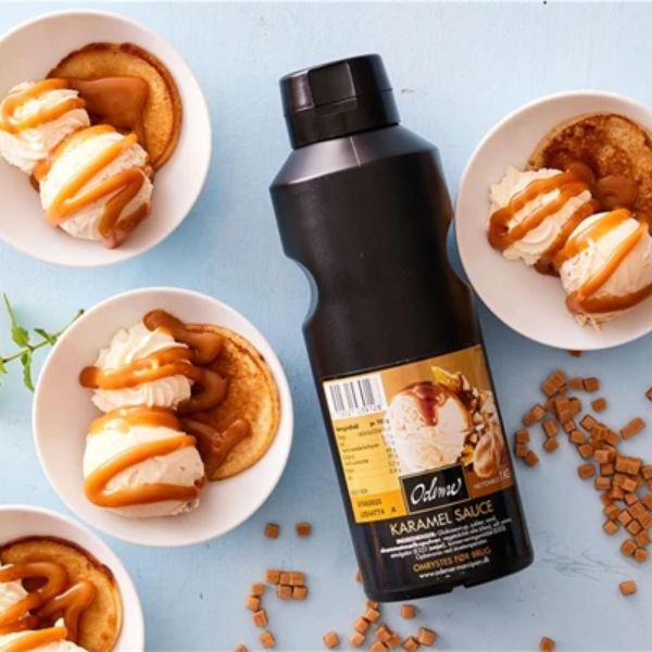 Produktbillede af Dessertsauce Med Karamel Odense Marcipan 1kg på tilbud – premium kvalitet og detaljer