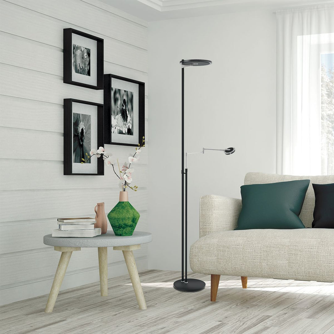 Produktbillede af Big-Ben Guldlampe i sort metal med 2 lyskilder på tilbud i høj kvalitet