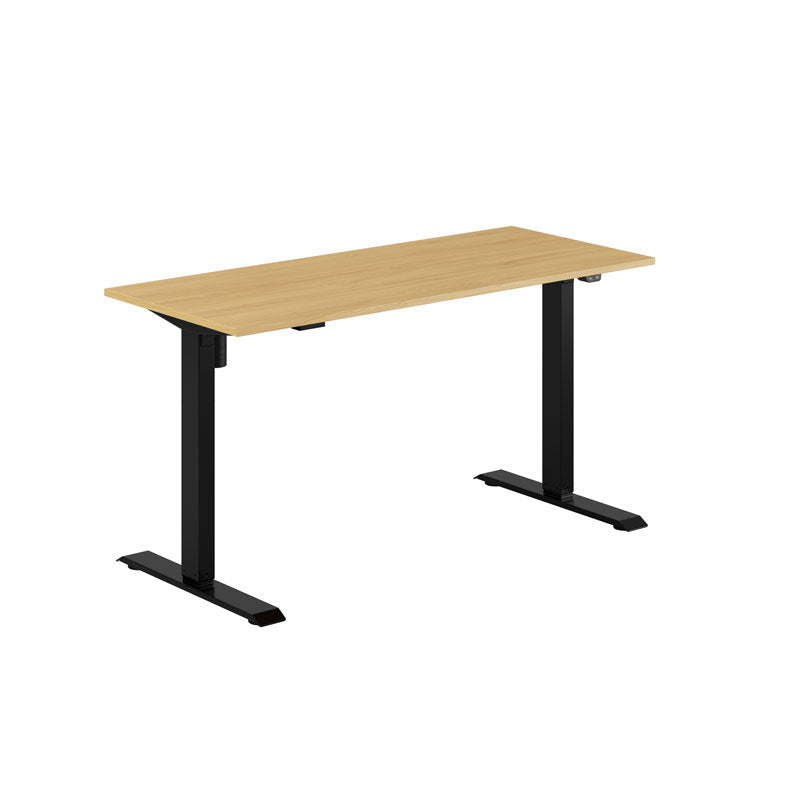 Produktbillede af EASY Hæve/Sænkebord m/1 motor 140x60cm Eg-sort på tilbud