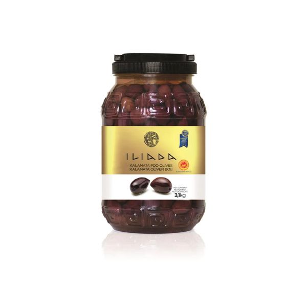 Produktbillede af Oliven Kalamata Pdo Bt 3,1 Kg på tilbud i premium kvalitet