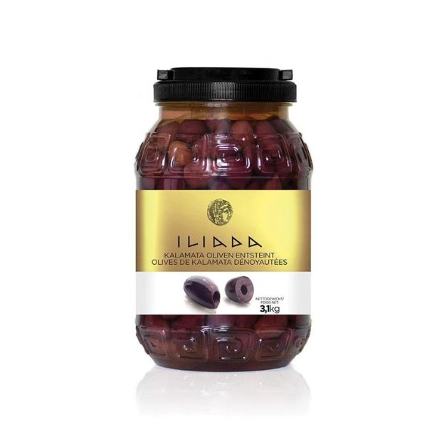Produktbillede af Kalamata Oliven Uden Sten Bt 3,1 Kg på tilbud i brug