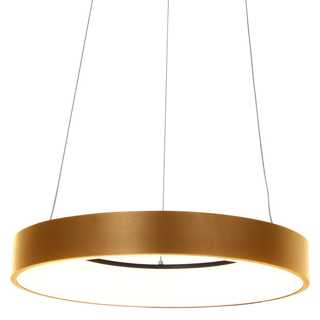 Produktbillede af Anillo loftlampe med en ring af metal og glas 4 slags finish Metal guld på tilbud i høj kvalitet