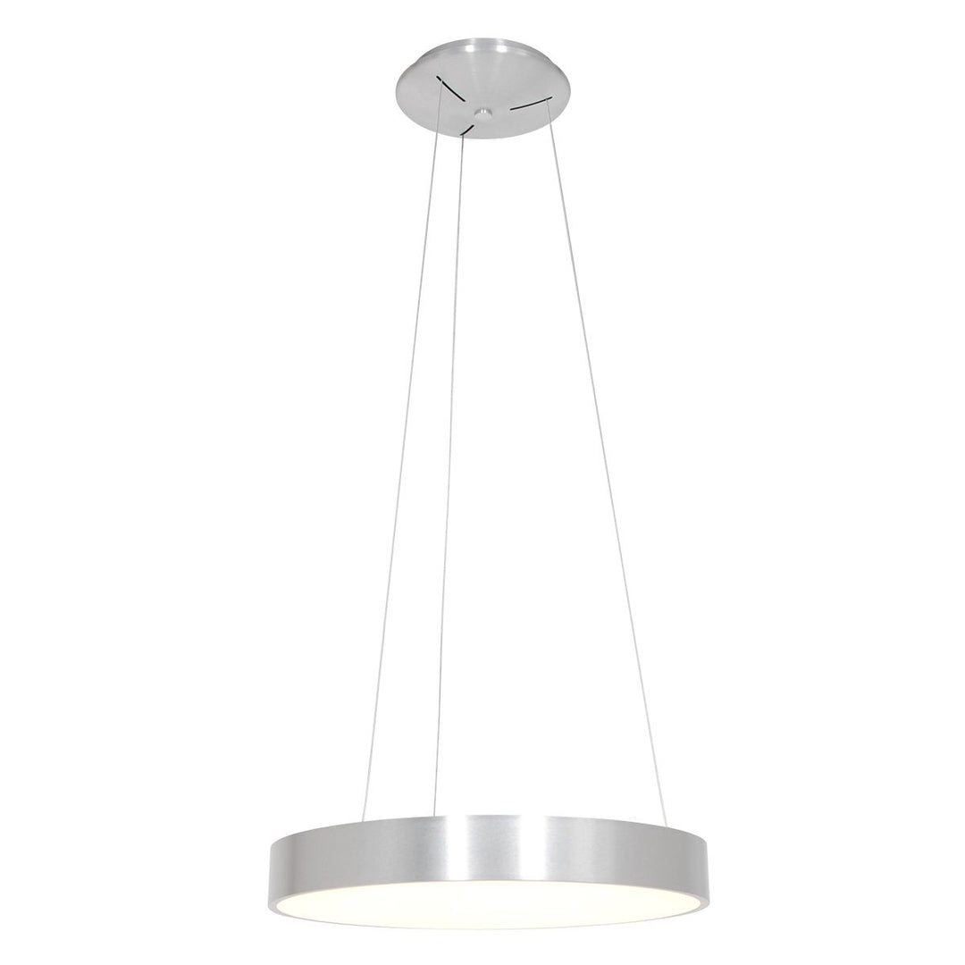 Produktbillede af Anillo loftlampe med en ring af metal og glas 4 slags finish Metal sølv på tilbud i høj kvalitet