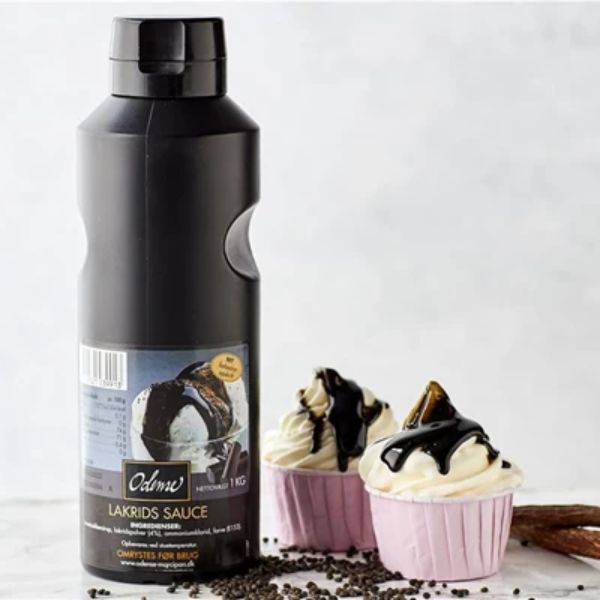 Produktbillede af Dessertsauce Med Lakrids Odense Marcipan 1kg på tilbud – premium kvalitet og detaljer