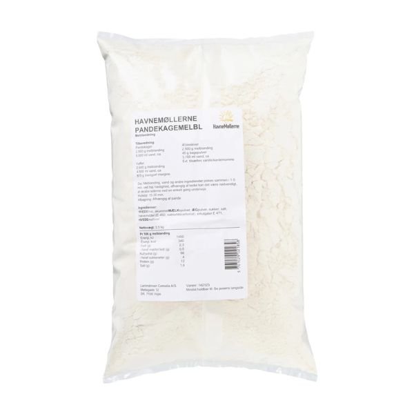 Pandekagemelblanding Havnemøllerne 2,5kg ❤ Kæmpe udvalg i Havnemøllerne ❤ Billig fragt og hurtig levering 2 - 5 hverdage - Varenummer: BAR-671333 / Ean: '05701029021858 på lager - Udsalg på Delikatesser Kolonial Mel & kerner Spar op til 61% - Over 312 kendte brands på udsalg